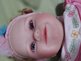 New Baby Born Girl Silicone Pretty Realistic Face.
