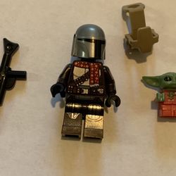 Lego Star Wars Minifigure Din Djarin Grogu Christmas $12