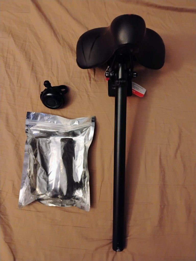 Bike Saddle And Accessories Combo.