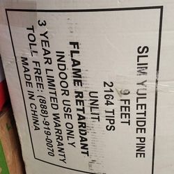 71/2 Ft Full Beautiful Christmas And 9ft Slim Christmas Tree