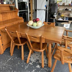 Dining Room Table And Six Chairs