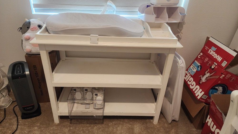Wooden Baby Changing Table