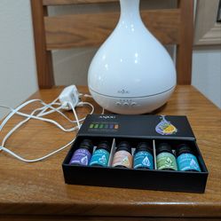 Anjou AD012 500ml Cool Mist Humidifier Aromatherapy Diffuser with 5 Essential Oils