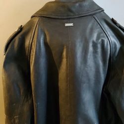 Adidas Slvr (luxury European Line ) Jacket Lamb Skin Medium  Leather 
