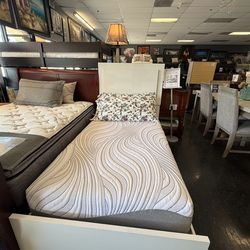 Twin Bedframe with Mattress