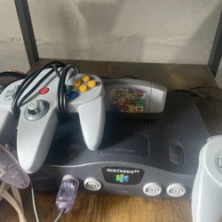N64 system with games 