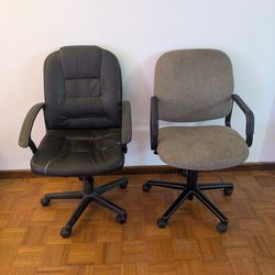 Office chairs - $5 for the pair