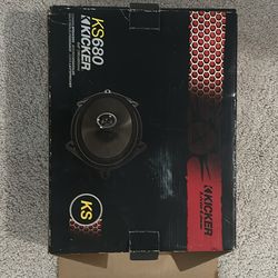 Pair Kicker KS680 6x8” coaxial speakers