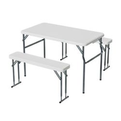 FOLD OUT TABLE AND CHAIRS 