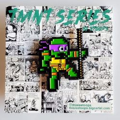 TMNT Ninja Turtles Enamel Pin Set Donatello 8-Bit Pin