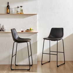 New modern 30 Inch Counter Height Bar Stools Set Of 2 