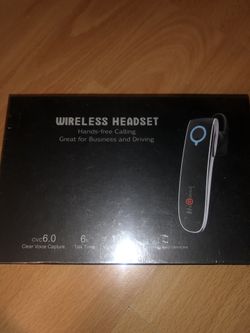 Bluetooth Hands Free Headset with Noise Cancelling and Mic