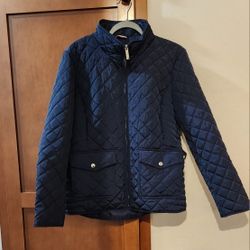 Ladies Women Quilted Jacket. Tommy Hilfiger. Navy. Size M