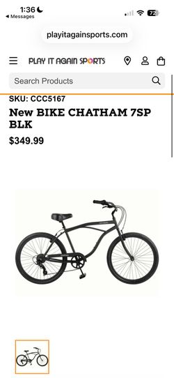 BRAND NEW In Box - Retrospec Chatham 7-Speed Beach Cruiser Bike (Matte Black)