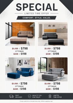 🛋️ Sofa Bed Sectionals with Storage Starting at $798! 🛋️