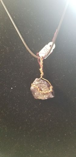 Amethyst pendant with necklace