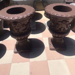 New Flower Pots Made Out Of Cement Perfect Gift 