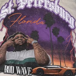 Rod wave vintage “St Petersburg” T-Shirt Size S
