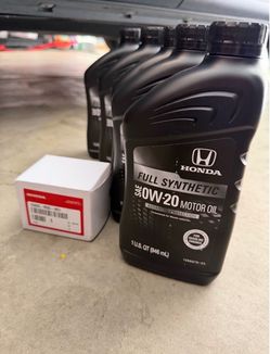 Honda motor oil and filter
