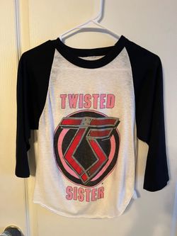 This vintage Twisted Sister "You Can't Stop Rock 'n' Roll" raglan baseball tee