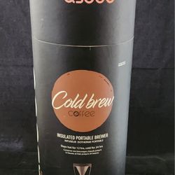 Asobu Cold Brew Coffee Maker With 34oz Stainless Carafe 