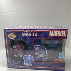 Pop! funko CAPTAIN AMERICA ART SERIES COLLECTION WITH TEE