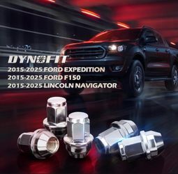 20 14 × 1.5 inch lug nuts for 2015-2019 Expedition/F-150, M14-1.5 one-piece factory design chrome for 2015-2023 Lincoln Navigator, Brand New E167