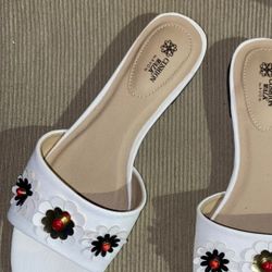 White Cushion Walk By Avon Sandle Flats 