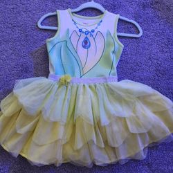 Disney Princess Tiana Tutu Tank Dress S 6/6x