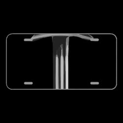 License Plate Novelty Car Front Dagger Downward Medieval Weapon