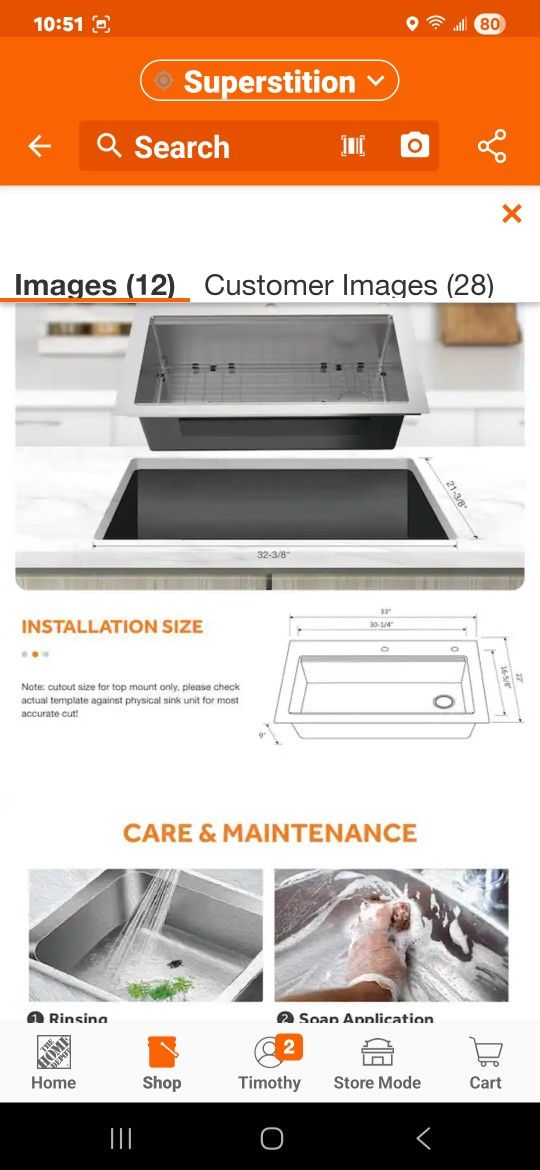 Glacier Bay
Dolancourt Tight Radius 33 in. Drop-In Single Bowl 18G Stainless Steel Workstation Kitchen Sink with Spring Neck Faucet