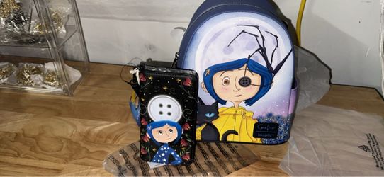 Loungefly Coraline Mini Backpack and Wallet Set