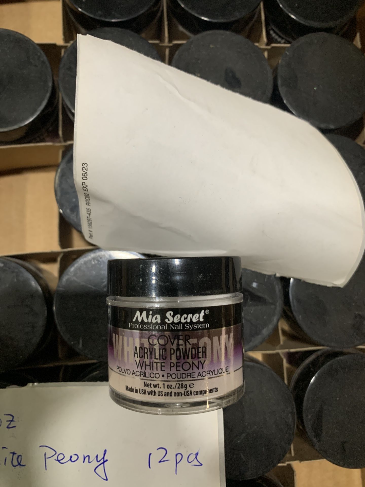 MIA SECRET Cover White Peony Acrylic Powder 1oz