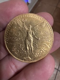 Centenario 1921 50 pesos puro oro