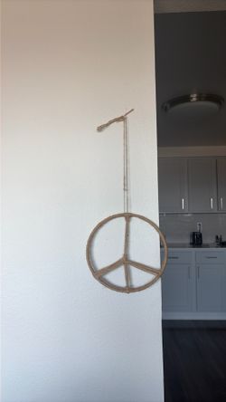 Peace sign wall art