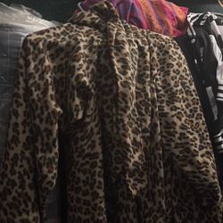 Long Leopard Robe