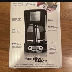 New Hamilton Beach 12 Cup Coffee Maker 