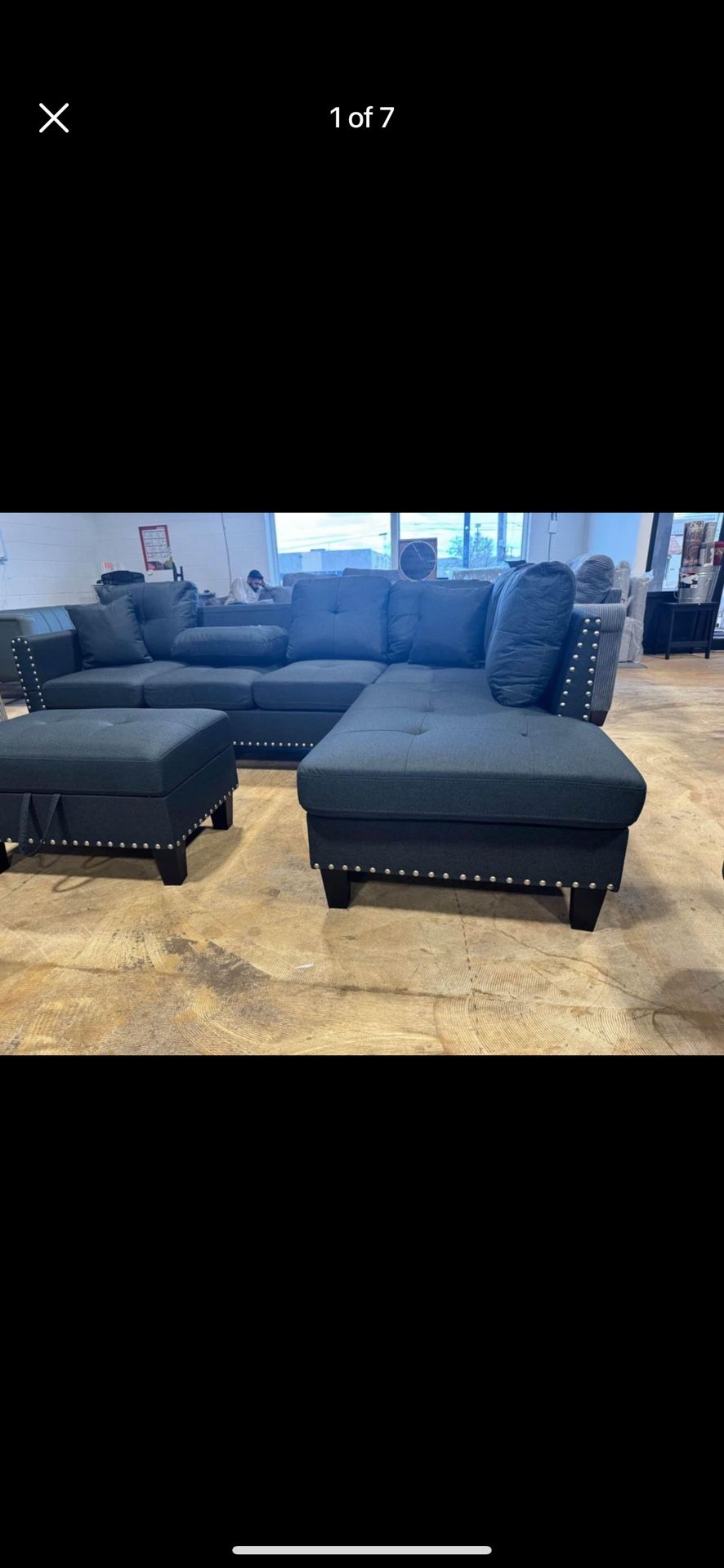 brand new sectional sofa with ottoman