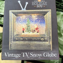 Vintage TV Snow Globe