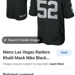 Nike NFL on field jersey Raiders #52 Mack for Sale in Dallas, TX - OfferUp