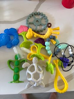 Baby Teether Toy Lot – 10+ Pieces