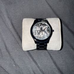 Michael Kors Black Watch – Crystal MK Logo Dial