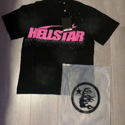 Hellstar black & pink tee