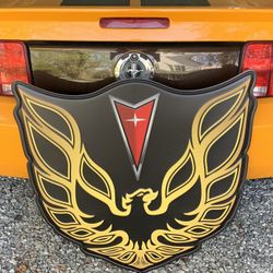 Large Metal Fire Bird Sign