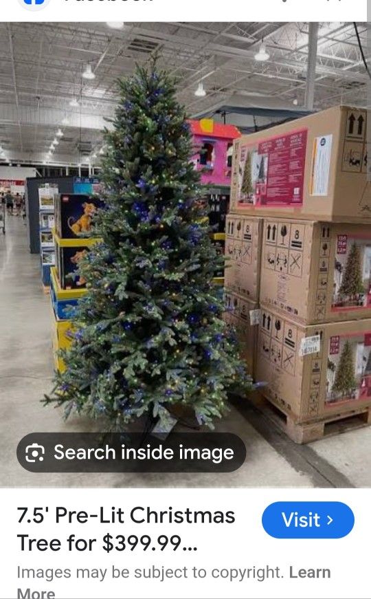 7.5 ft CHRISTMAS TREE!! COSTCO BRANDz