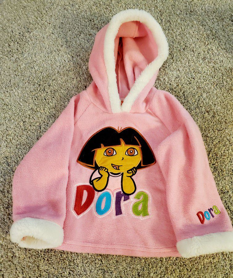 Dora The Exploter Fleece Sweatshirt Sz 3T 