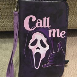 Scream Ghost Face Wristlet Wallet Call Me Tech