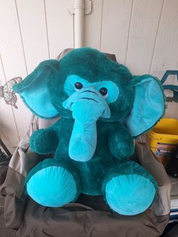 Lg elephant turquoise