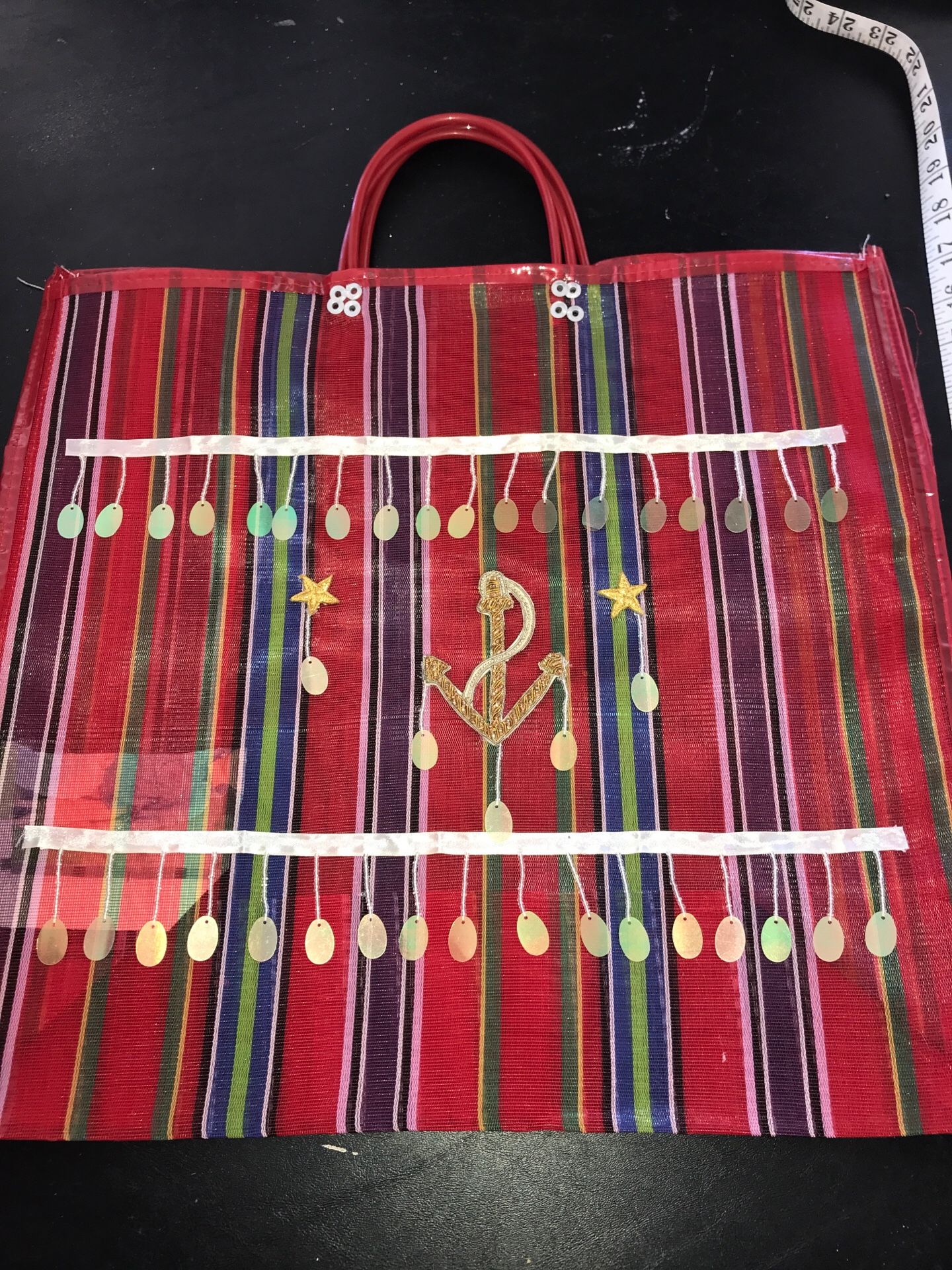 Beach bag or grocery store bag heavy duty waterproof