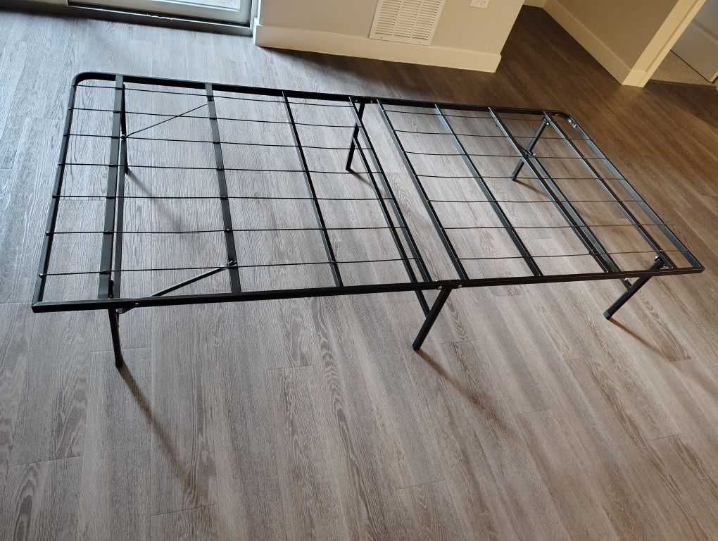 Twin XL Foldable Metal Platform Bed Frame